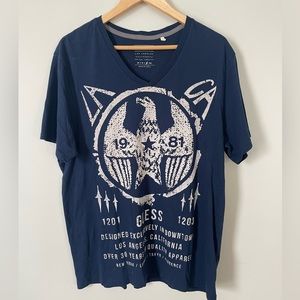 XL Guess Tshirt 1981 eagle navy blue men’s shirt LA CA